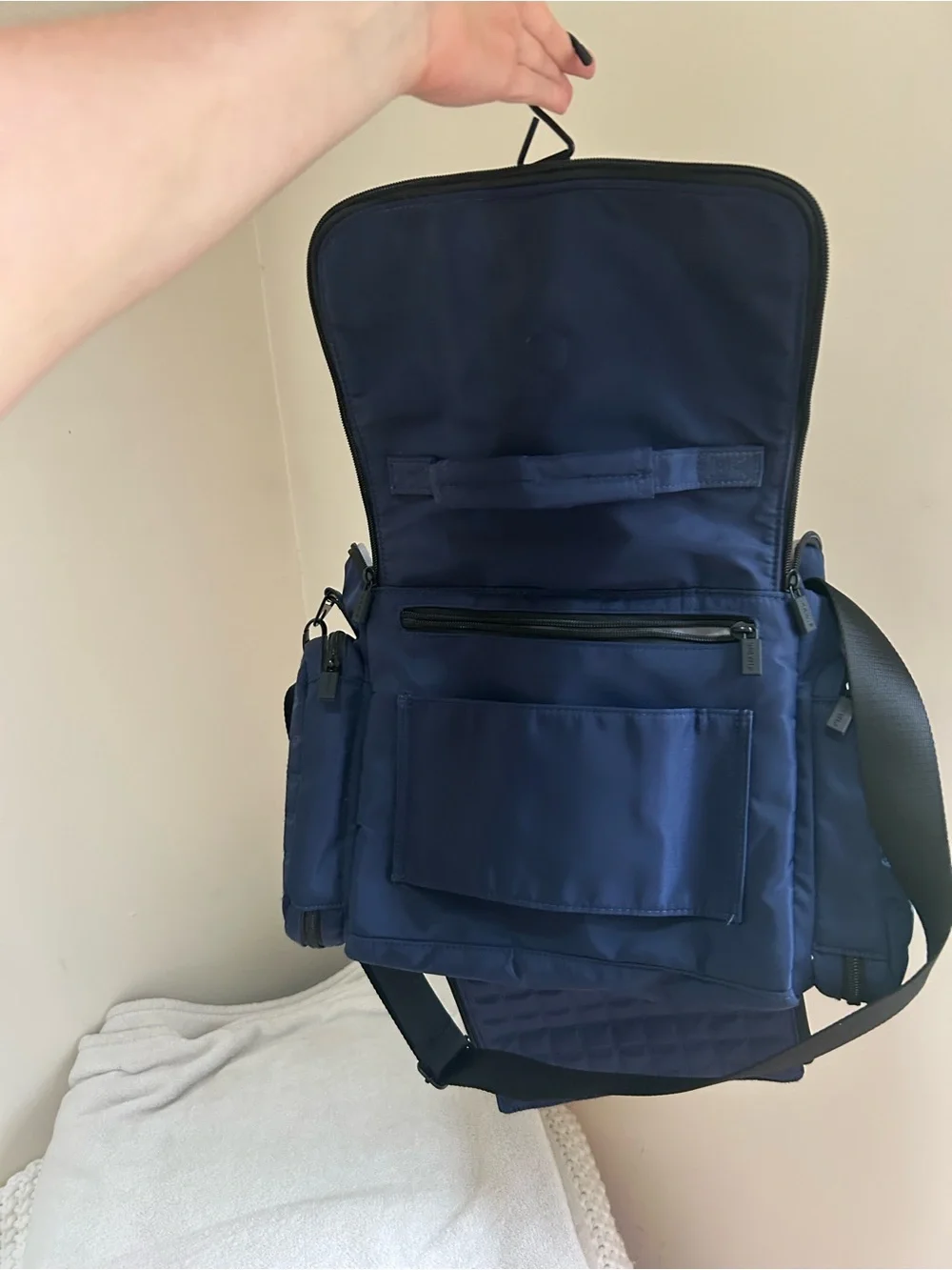 Brand New  Convertible Travel Toiletry Bag with luggage sleeve and cross body